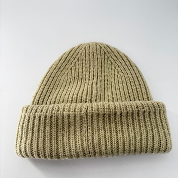 Holden Double Cuff Wool Blend Thick Rib Knit Icon Patch Beanie